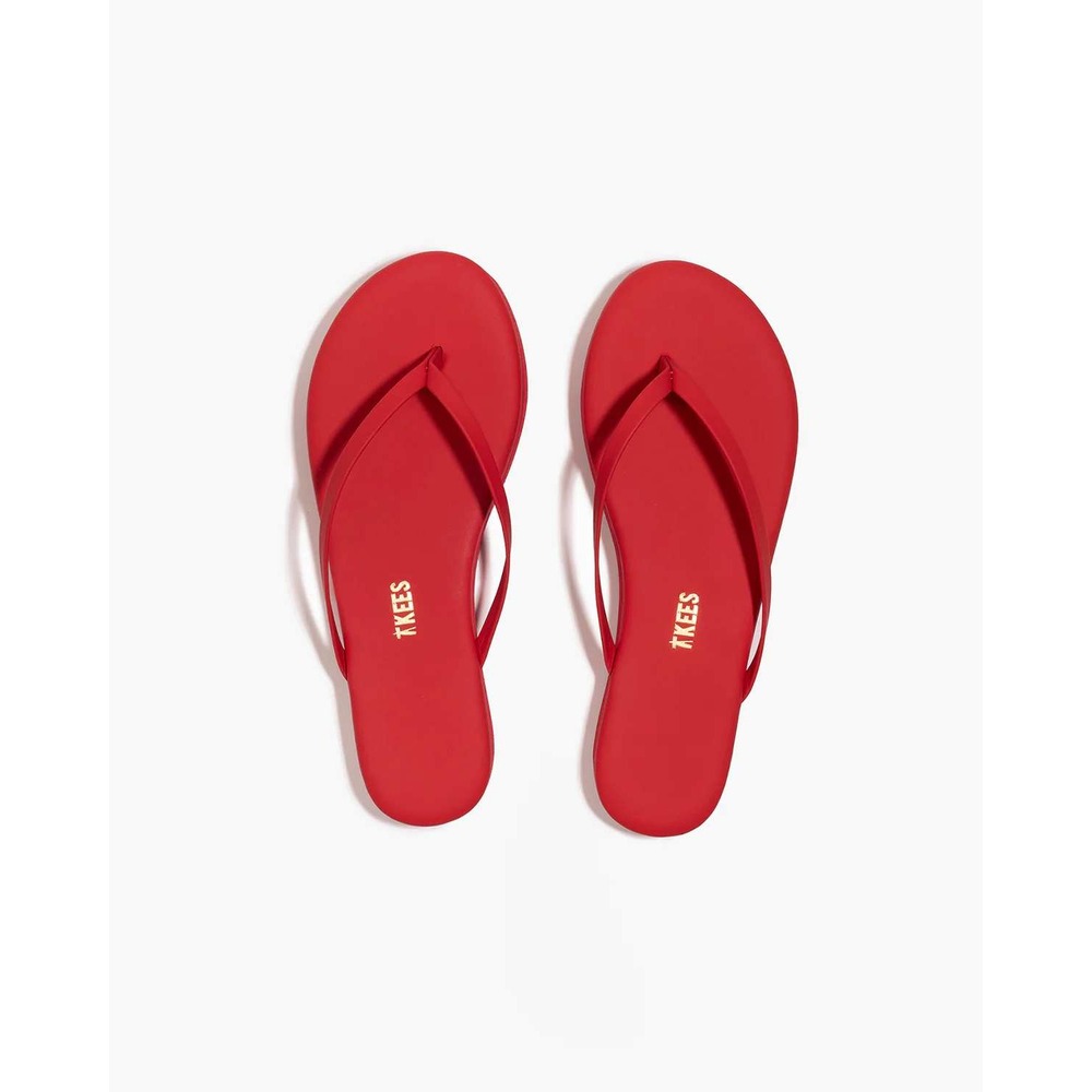 TKEES Lily Platforms Red Size 7 New With Tags